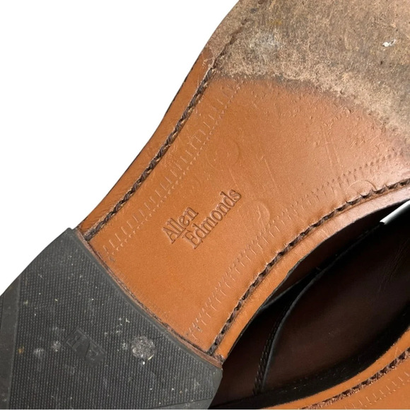 Allen Edmonds 13D Leather ‘Clifton’ 3348 Cap Toe Oxfords in Brown Leather Shoes‎ main image 12
